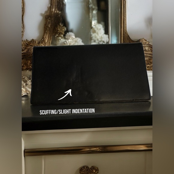 Dunhill unisex long slim black leather wallet - Picture 2 of 11